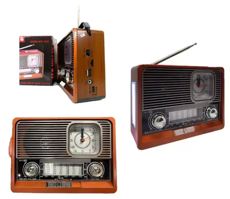 Radio Recargable Bluetooth Usb/tarjeta Tf/bt/linterna