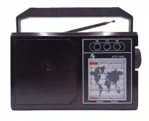 Radio Portatil Am Fm Sw 8 Bandas Solar Con Linterna