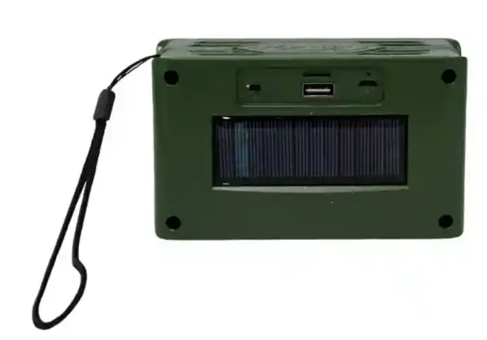 Bocina Bluetooth Portátil Con Lámpara Y Panel Solar 2″