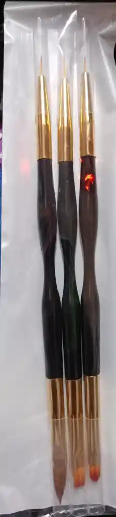 Juego De Pincel Doble Punta Para Manicure