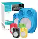 Parlante Bluetooth Portátil Gts-1817 Luz Led 8w Colorvariado