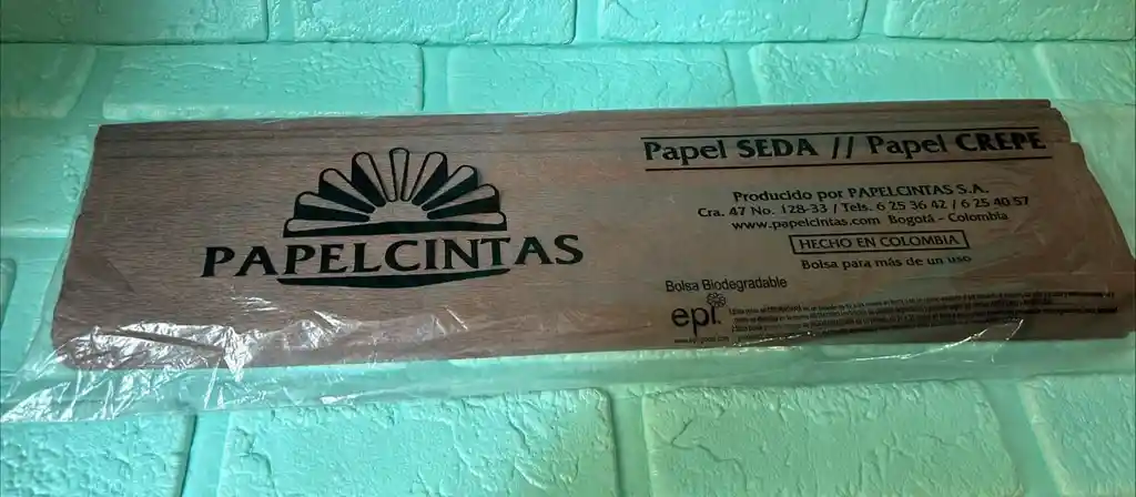 Papel Crepe Pliego Cafe Unidad