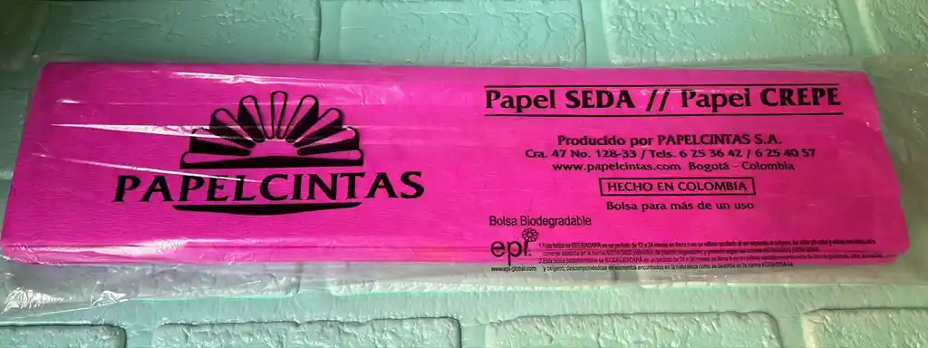 Papel Crepe Pliego Fucsia Unidad