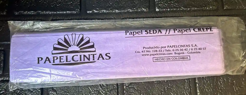 Papel Crepe Pliego Lila Unidad