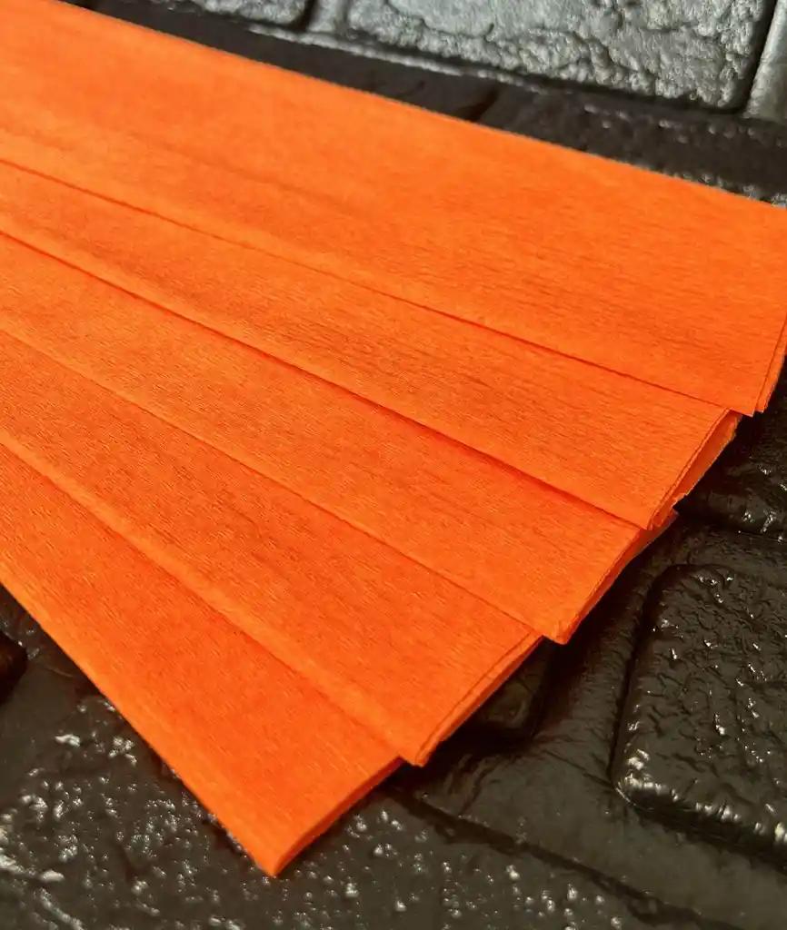 Papel Crepe Pliego Naranja Unidad