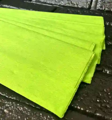 Papel Crepe Pliego Verde Manzana Unidad