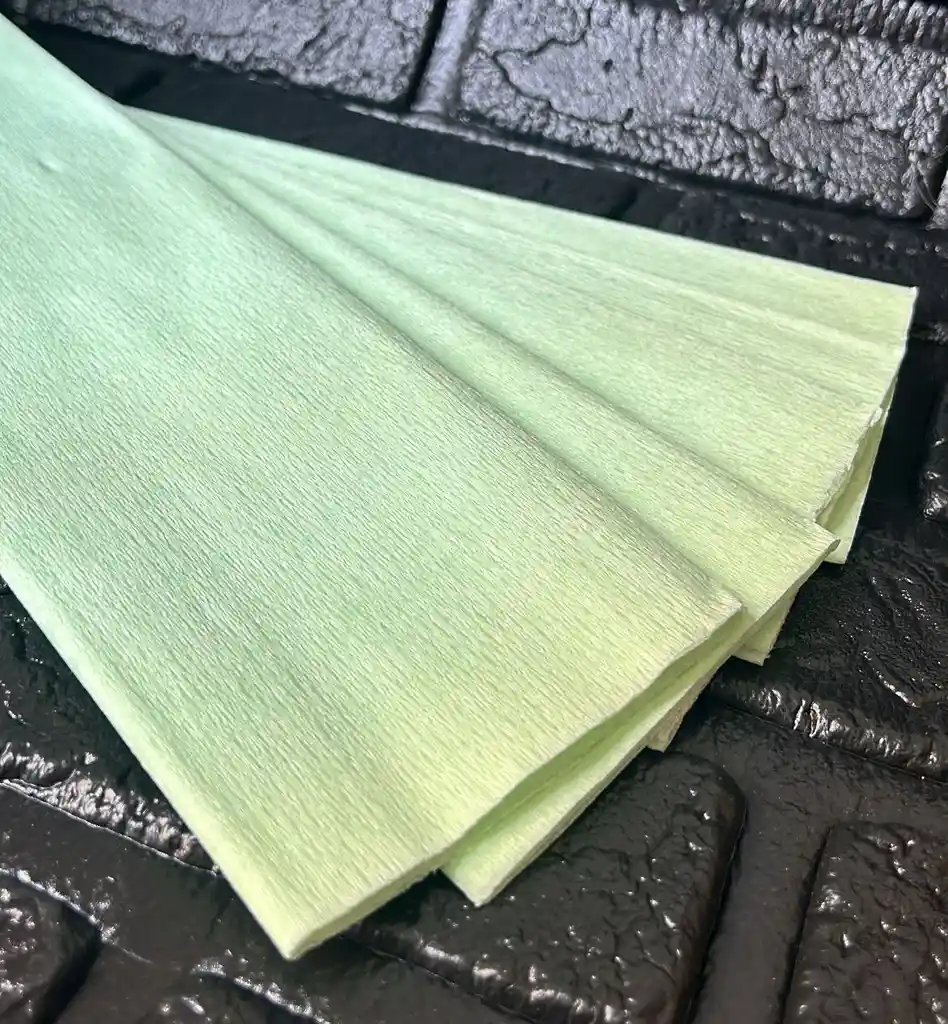 Papel Crepe Pliego Verde Menta Unidad