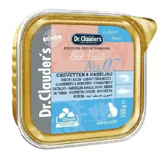 Bandeja Dr. Clauder's Gato Crevetten Kabeljau 100gr