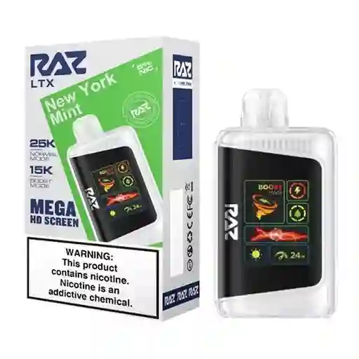 Vape Raz 25.000 Puffs 0% Nic. New York Mint