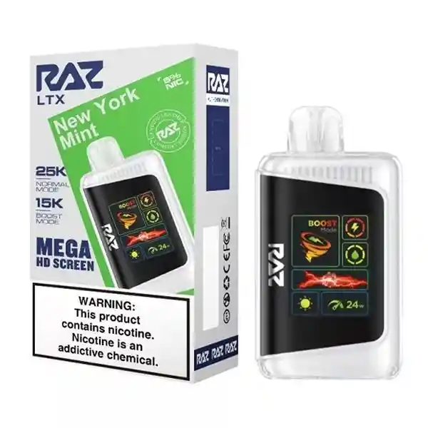 Vape Raz 25.000 Puffs 0% Nic. New York Mint