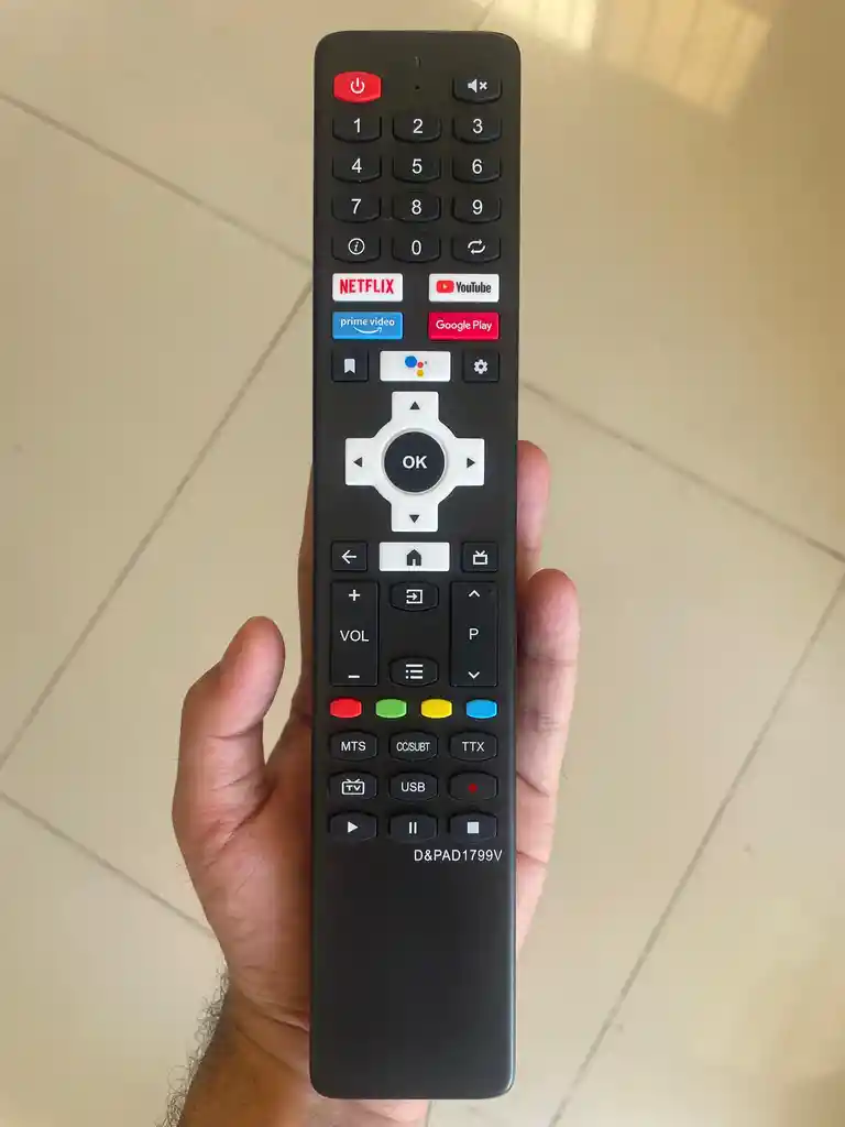 Control Remoto Compatible Con Smart Tv Challenger, Olimpo, Con Comando De Voz , Ad1799v – Repuesto, Reemplazo