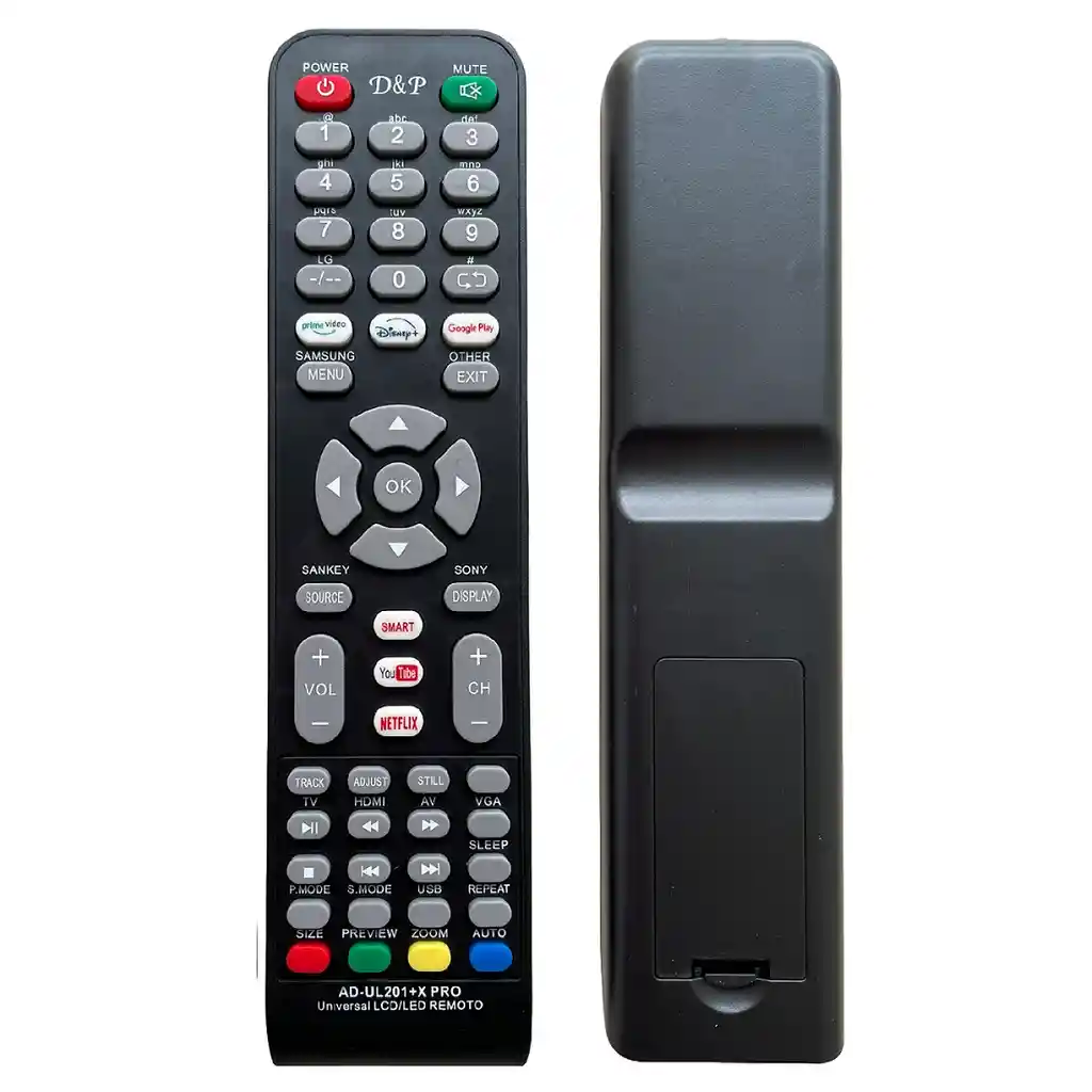 Control Remoto Universal Tv Marcas Samsung, Lg, Sony, Panasonic, Tcl, Hisense Y Más (leer Descripción Completa)
