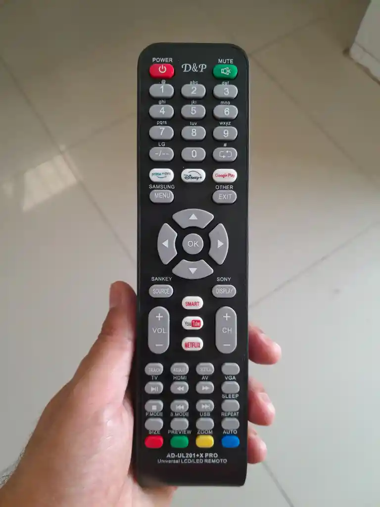 Control Remoto Universal Tv Marcas Samsung, Lg, Sony, Panasonic, Tcl, Hisense Y Más (leer Descripción Completa)