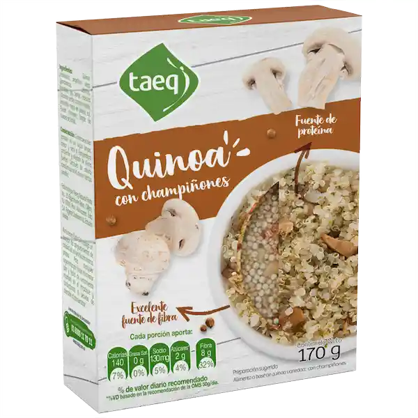 Taeq Quinoa Con Champiñones