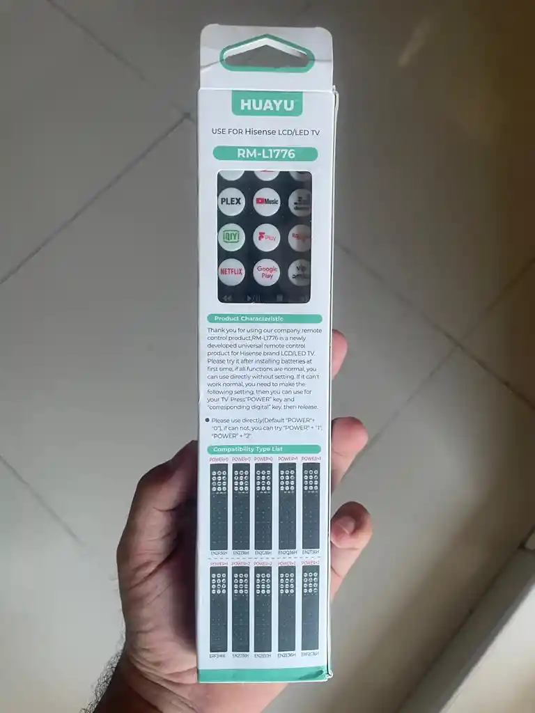 Control Remoto Universal Para Hisense Tv Rm-l1776 - Repuesto