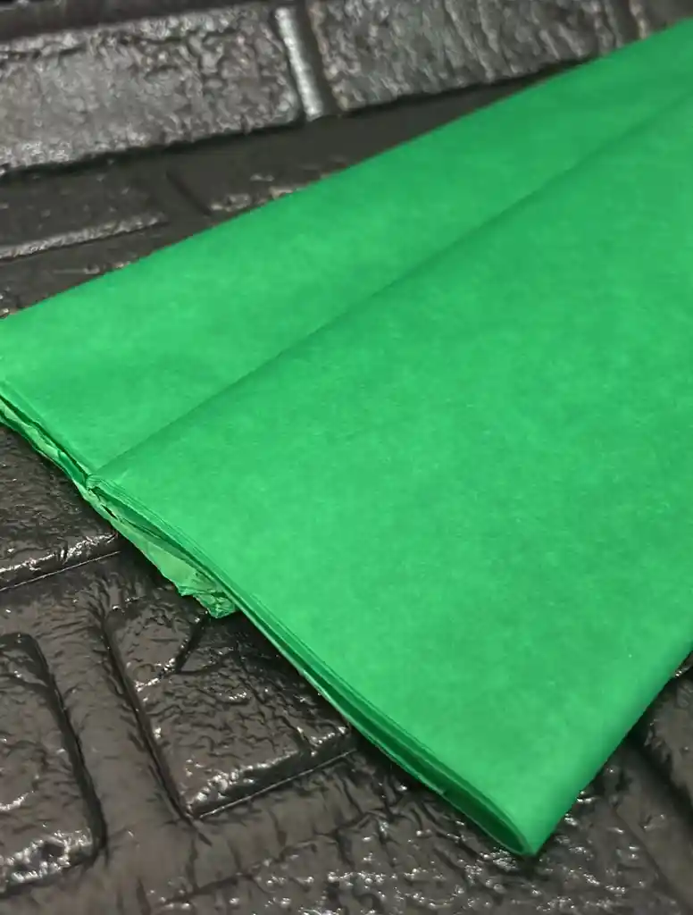 Papel Seda O Papelillo Verde Oscuro X25 Pliegos