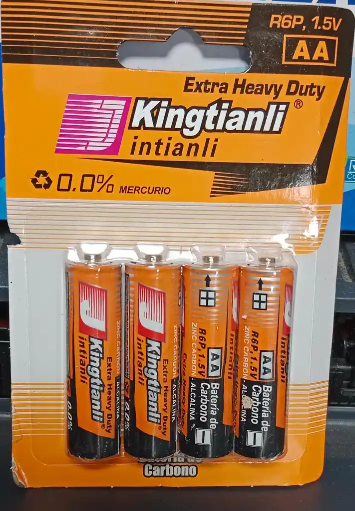 Baterias Pila Aa 1.5v De Carbón Kingtianli Pack X 4 Unidades