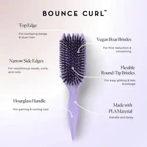 Cepillo Curly Definidor Para Cabello Rizado Ondulado