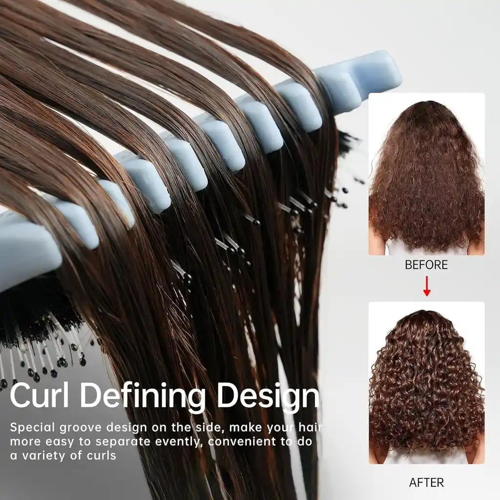 Cepillo Curly Definidor Para Cabello Rizado Ondulado