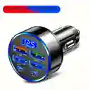 Cargador De Teléfono Para Carro 6-en-1 De Carga Rápida Puertos Usb-a Y Puertos Tipo C