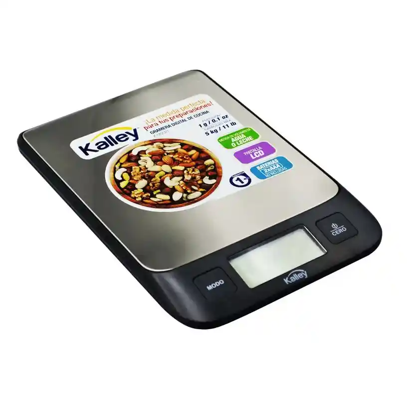 Gramera Kalley De Cocina Balanza Digital Bascula 5 Kg 11lb