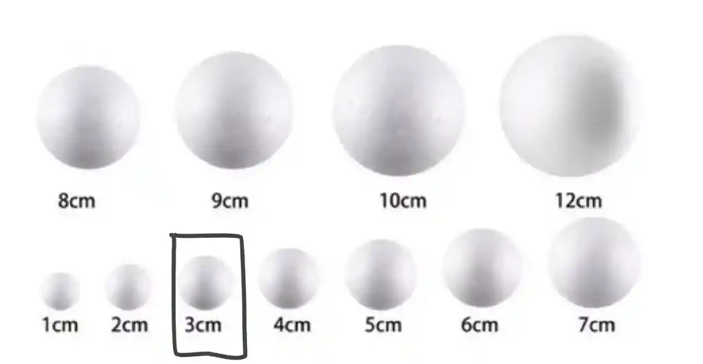 Paquete X 10 Bolas De Icopor # 3