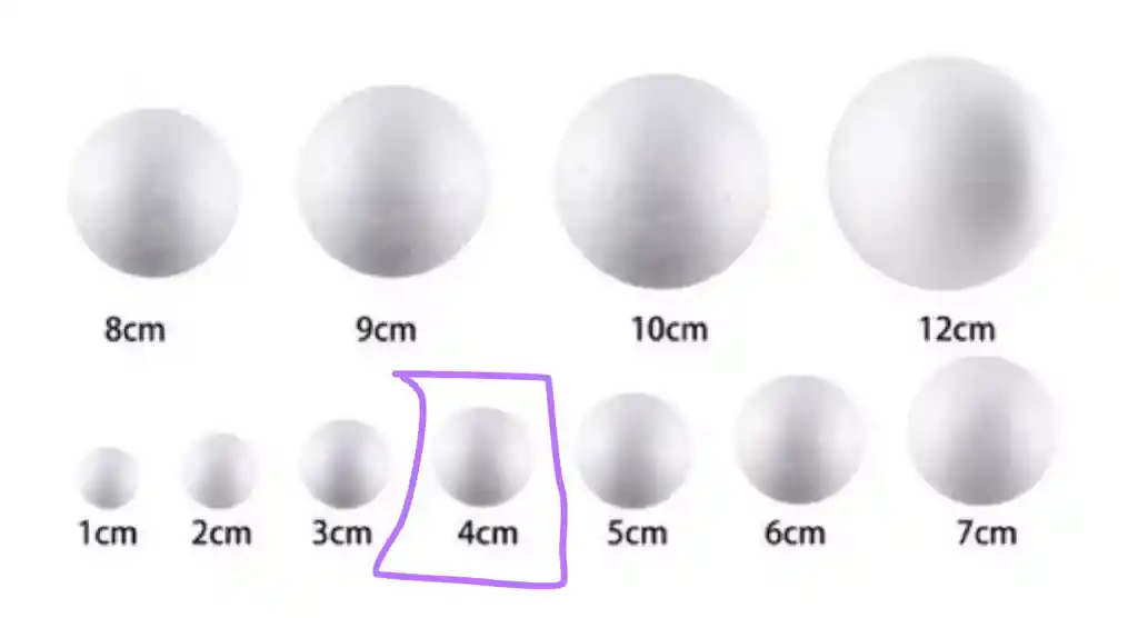 Paquete X 10 Bolas De Icopor # 4