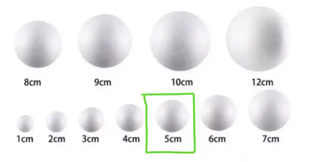 Paquete X 10 Bolas De Icopor # 5