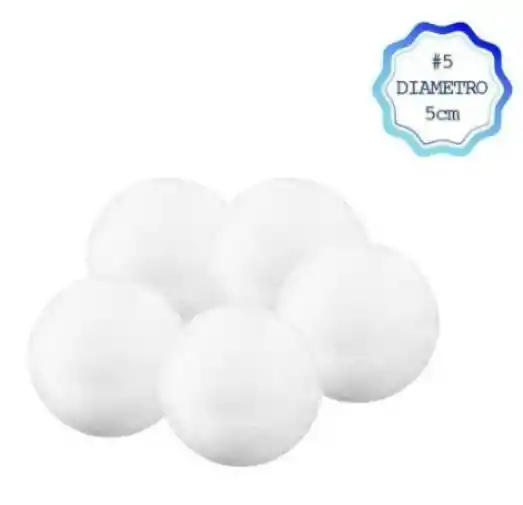 Paquete X 10 Bolas De Icopor # 5