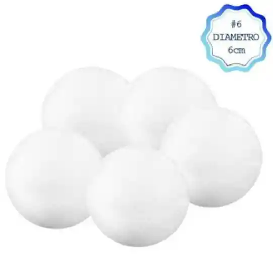 Paquete X 10 Bolas De Icopor # 6