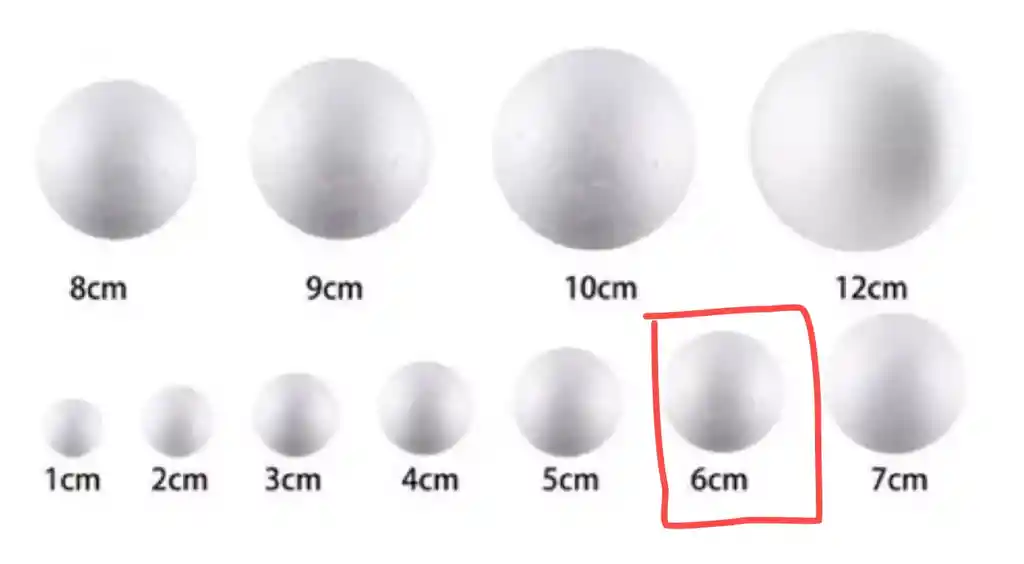 Paquete X 10 Bolas De Icopor # 6