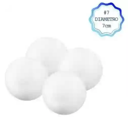 Paquete X 10 Bolas De Icopor # 7
