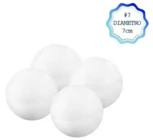 Paquete X 10 Bolas De Icopor # 7