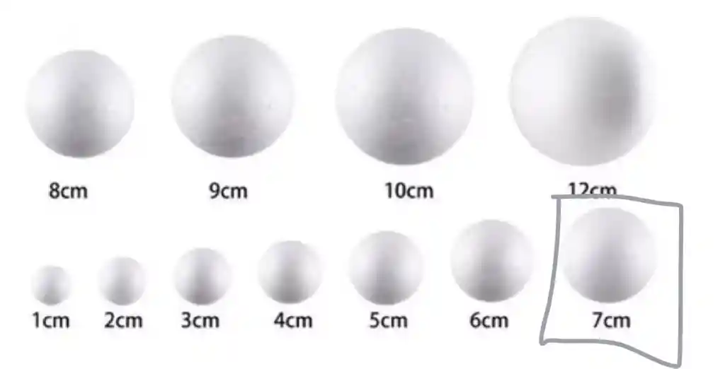 Paquete X 10 Bolas De Icopor # 7