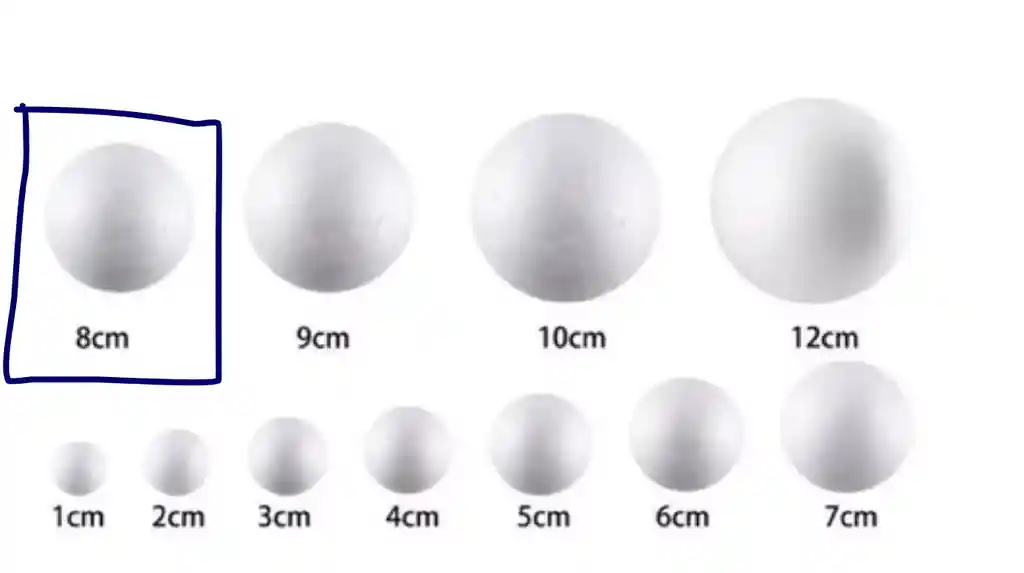 Paquete X 10 Bolas De Icopor # 8