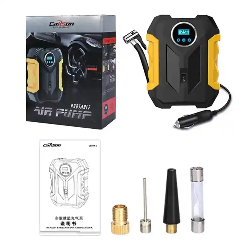Compresor De Aire Digital Para Auto Bomba Infladora Portátil