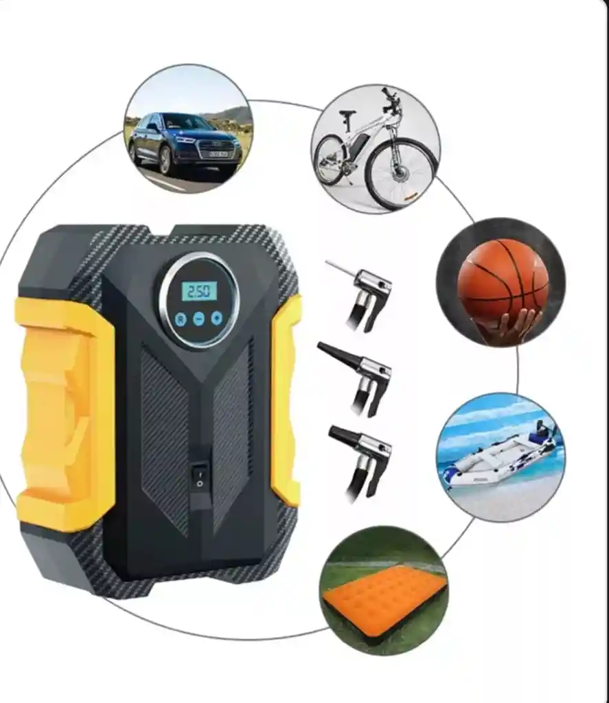 Compresor De Aire Digital Para Auto Bomba Infladora Portátil