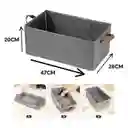 Organizador De Ropa Plegable Organiza Closet Caja Almacenamiento Gris