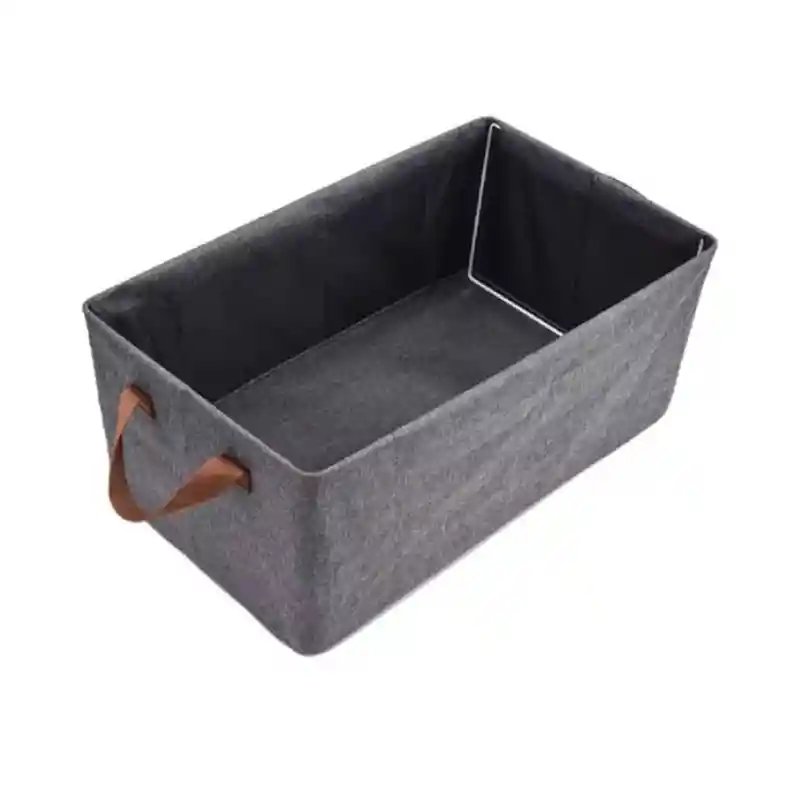 Organizador De Ropa Plegable Organiza Closet Caja Almacenamiento Gris