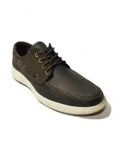 Custer Mocasines Clásico Para Hombre Color Negro / Café Talla 41