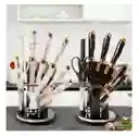 Juego Cuchillos Cocina 8 Piezas Acero Inoxidable Tipo Marmol