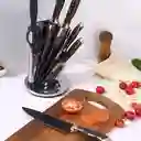 Juego Cuchillos Cocina 8 Piezas Acero Inoxidable Tipo Marmol