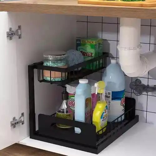 Organizador Cocina Debajo Lavaplatos Baño Cocina 2 Niveles