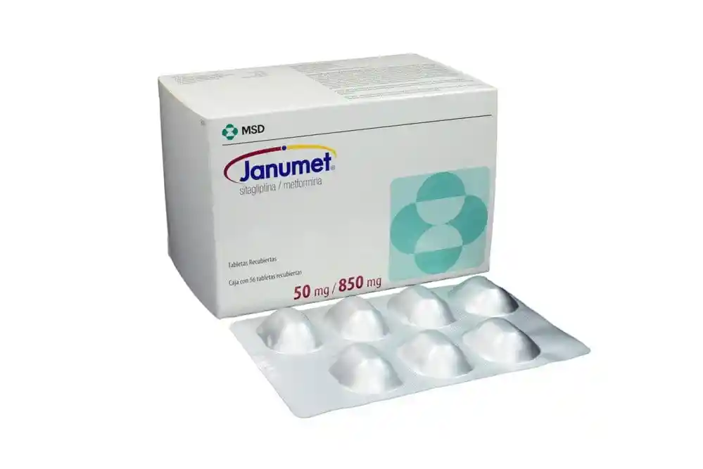 Janumet 50 Mg 850 Mg 56 Tabletas