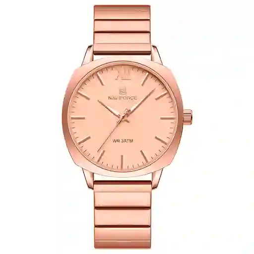Reloj Naviforce Casual Nf5044 Mujer Acero + Estuche