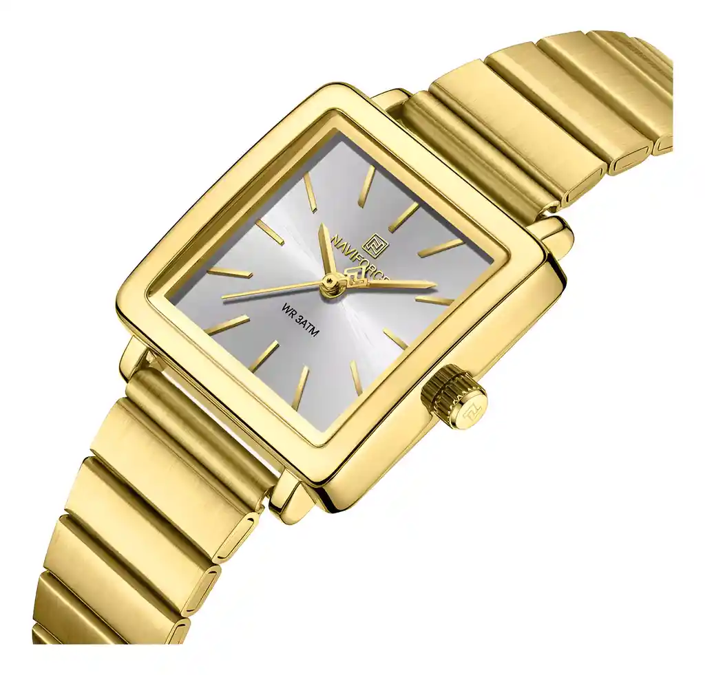 Reloj Naviforce Casual Nf5048 Mujer Acero + Estuche