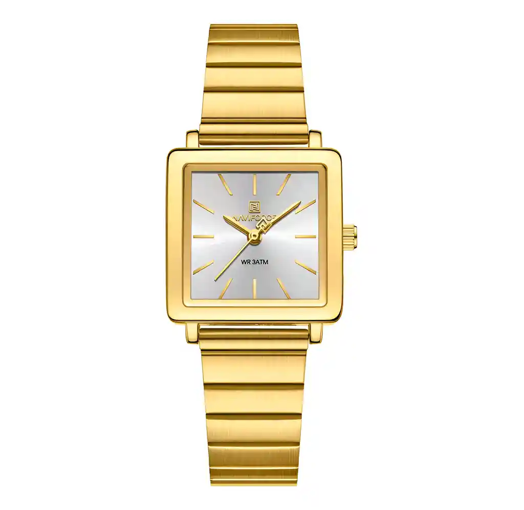 Reloj Naviforce Casual Nf5048 Mujer Acero + Estuche