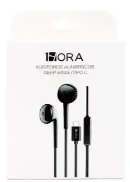 1hora Audifonos Alambricos Deep Bass Tipo C Aut124