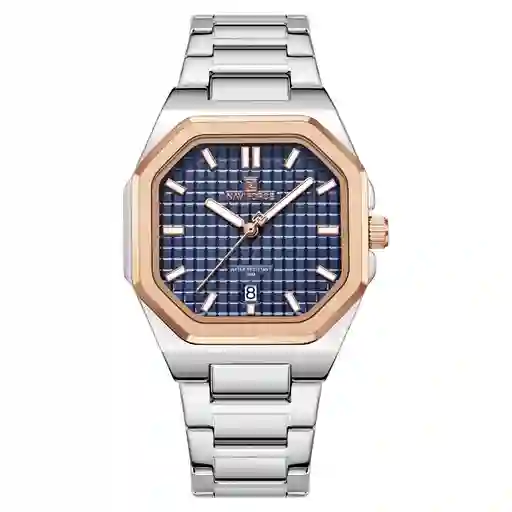 Reloj Naviforce Casual Nf5053 Mujer Acero + Estuche