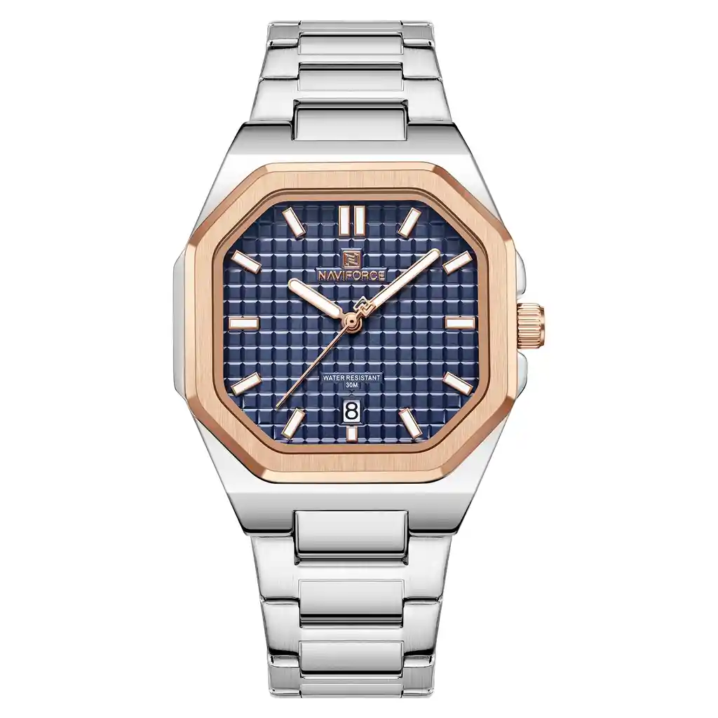 Reloj Naviforce Casual Nf5053 Mujer Acero + Estuche